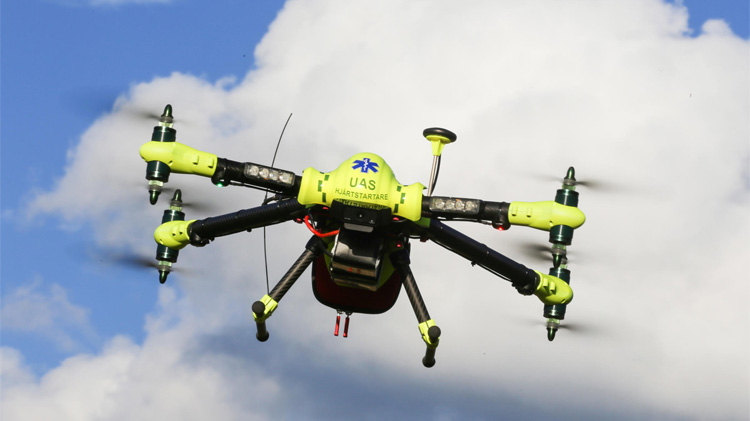 Drones met defibrillator sneller ter plaatsen dan ambulance