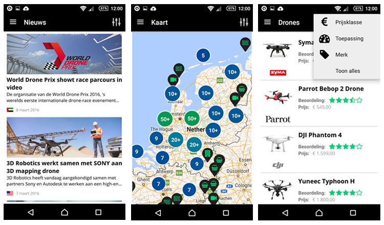 Drones.nl Android app