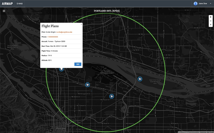 AirMap app verbetert communicatie tussen dronepiloten en luchtvaart